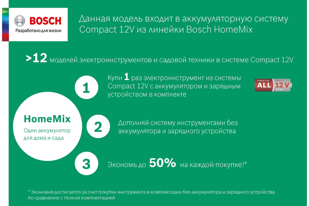 Стартовый набор Bosch: 2 аккумулятора GBA 10,8 V 2,5 Ah O-B + AL 1130 CV