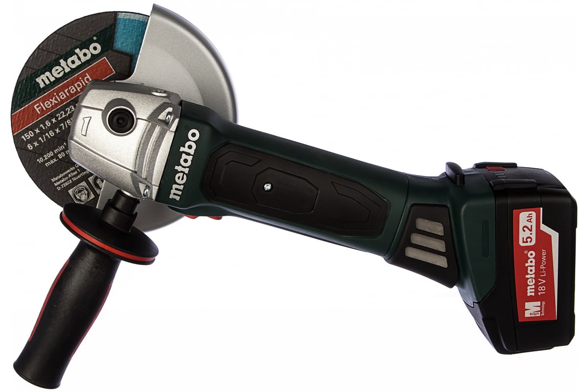 Аккумуляторная угловая шлифмашина Metabo W 18 LTX 150 600404650