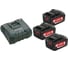 Аккумуляторы 3 шт. (5,2 А*ч; 18 В; Li-Ion) и ЗУ ASC ULTRA Basic-Set Metabo 685061000 1