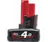 Аккумулятор M12 B4 (12 В; 4 А*ч; Li-Ion) Milwaukee 4932430065 1