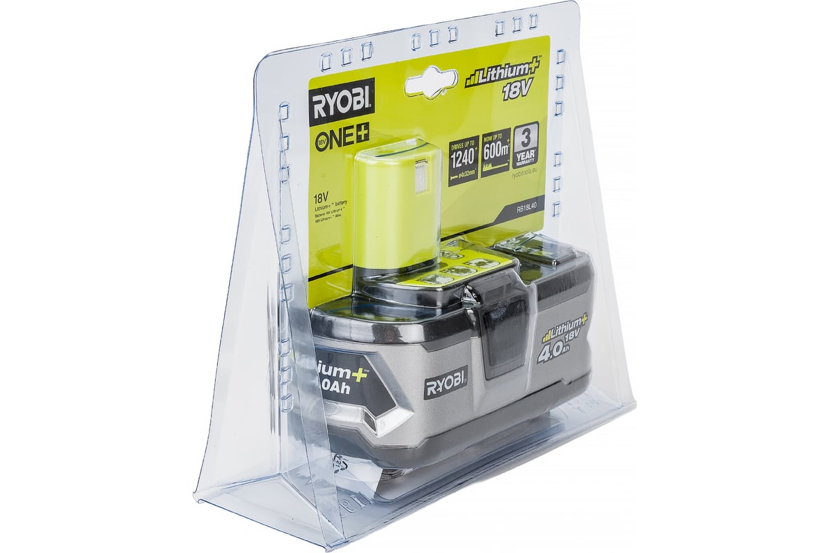 Batterie pour outil Ryobi RB18L40 One+ 5133001907 18 V 4 Ah Li-Ion