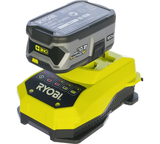 Набор Ryobi ONE+ RBC18L40 5133001912 аккумулятор (18 В; 4 А*ч; Li-Ion) и зарядное устройство
