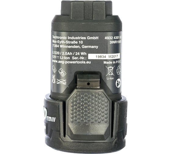 Аккумулятор L1220 Pro Li-ion (12 В; 2 Aч) AEG 4932430165