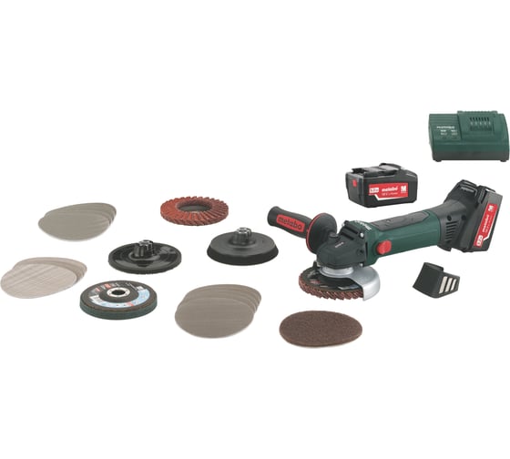 Угловая шлифмашина Metabo W 18 LTX 125 Quick Inox Set 600174880