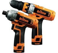 Набор аккумуляторного инструмента Triton T12TP: дрель-шуруповёрт и гайковерт TR207147