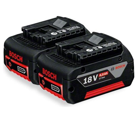 Комплект аккумуляторов (18 В; 4.0 Ач; Li-Ion; 2 шт.) Bosch 1600Z00042