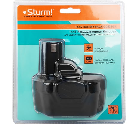 Аккумулятор (14.4 В; NiCd) к CD3314/ДШ-3314 Sturm CD3314-4