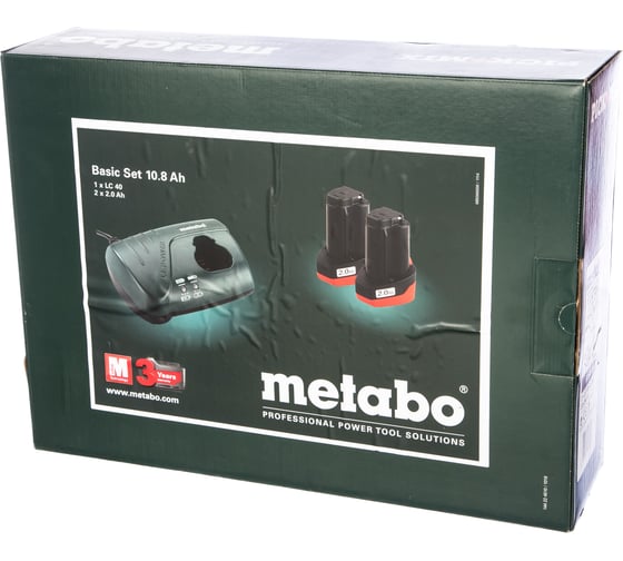 Набор Basic-Set (2 аккумулятора; 10.8 В; 2.0 Ач + ЗУ) Metabo 685066000