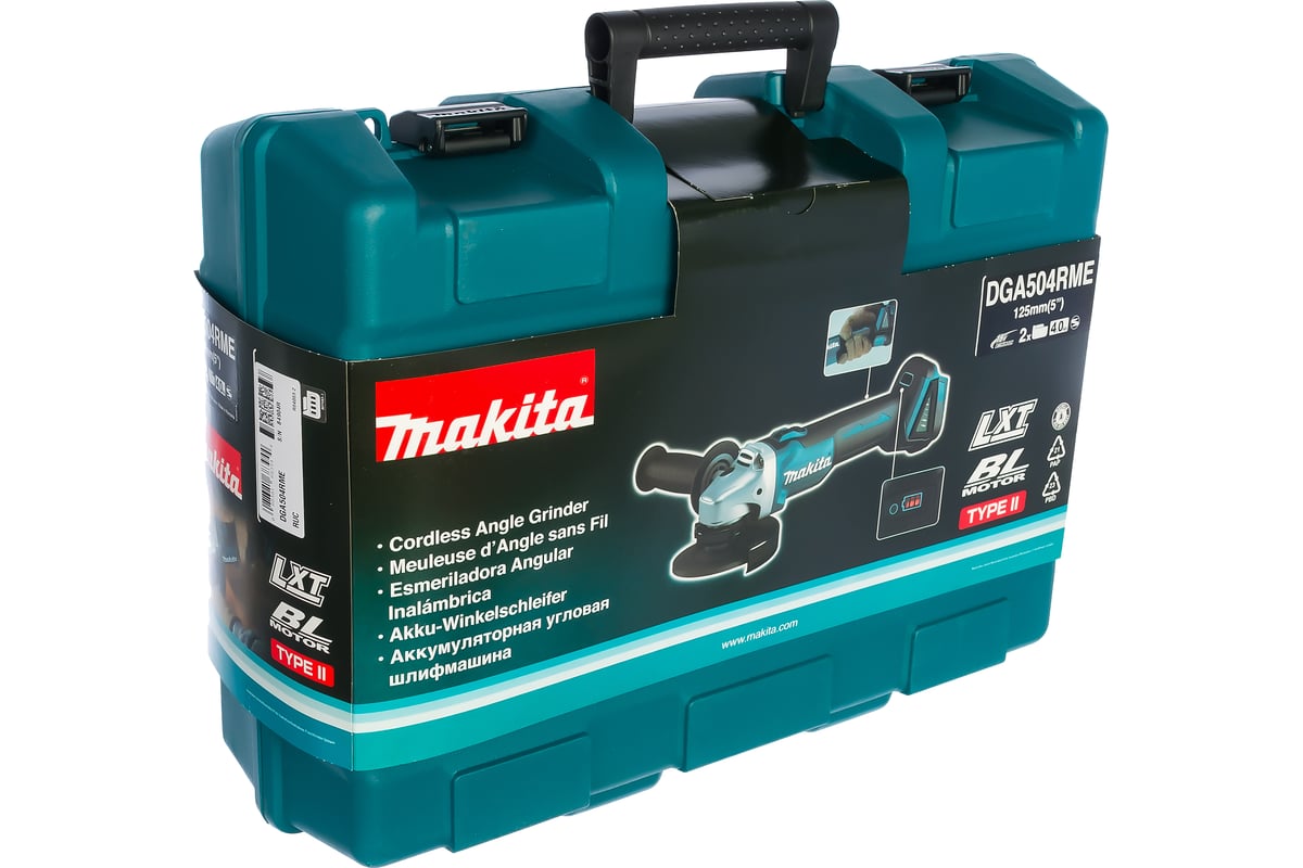 Аккумуляторная угловая шлифмашина Makita LXT DGA504RME - выгодная цена ...