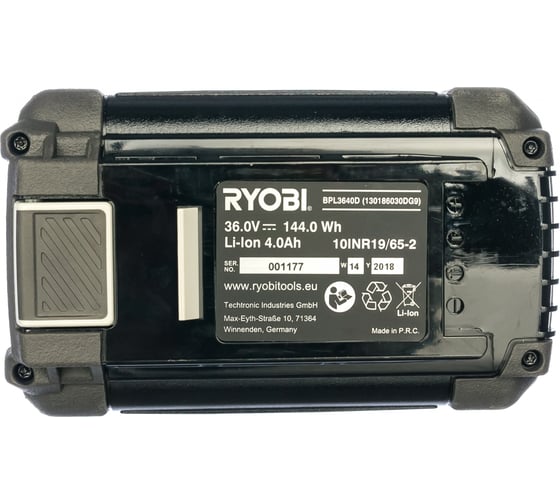 Аккумулятор Ryobi BPL3640D 5133002331 (36 В; 4.0 A*ч; Li-Ion)