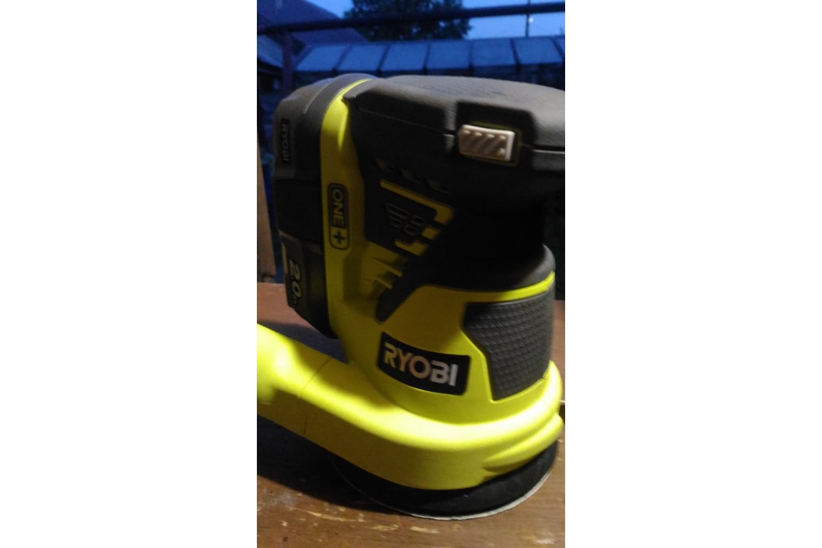 Эксцентриковая шлифмашина Ryobi ONE+ R18ROS-0 5133002471 - выгодная цена,  отзывы, характеристики, 2 видео, фото - купить в Москве и РФ