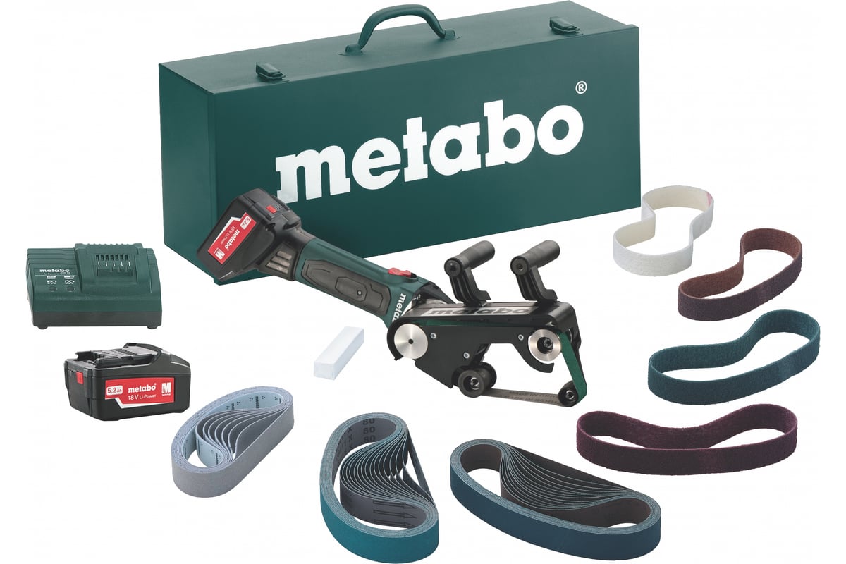 Аккумуляторная ленточная шлифмашина для труб Metabo RB 18 LTX 60 Set  600192880 - выгодная цена, отзывы, характеристики, фото - купить в Москве и  РФ