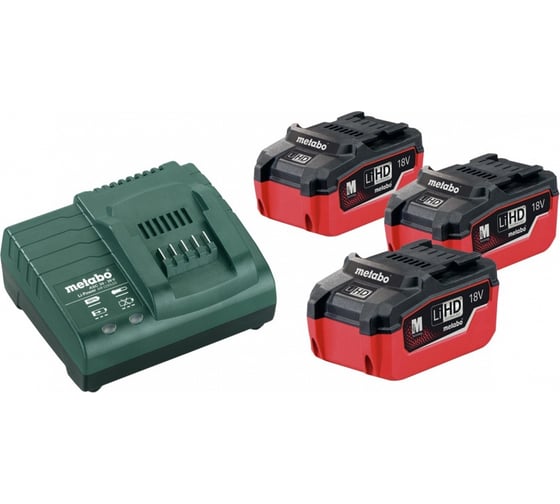 Набор аккумуляторов Basic-Set 5.5 + зарядное устройство ASC30-36 (18 В; 5.5 А*ч; LiHD) Metabo 685074000 1