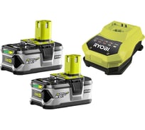 Набор Ryobi ONE+ RBC18LL50 5133002481 аккумулятор (18 В; 5.0 A*ч; Li-Ion) 2 шт. и зарядное устройство