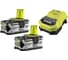 Набор Ryobi ONE+ RBC18LL50 5133002481 аккумулятор (18 В; 5.0 A*ч; Li-Ion) 2 шт. и зарядное устройство 1