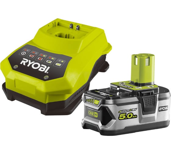 Набор Ryobi ONE+ RBC18L50 5133002601 аккумулятор (18 В; 5.0 A*ч; Li-Ion) и зарядное устройство 1