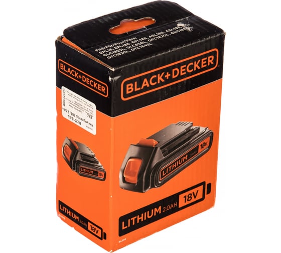 Аккумулятор (18 В; 2.0 А*ч) Black+Decker BL2018