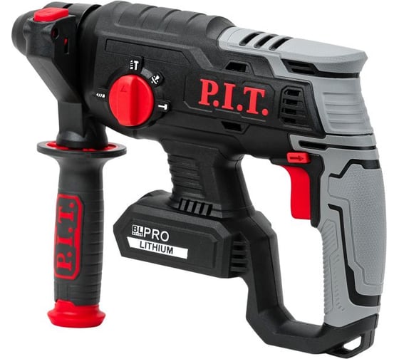 Аккумуляторный перфоратор P.I.T. бесщеточный SOLO (20В,1,8Дж,3-х реж,бур 22мм, sds-plus,коробка) PBH20H-22B