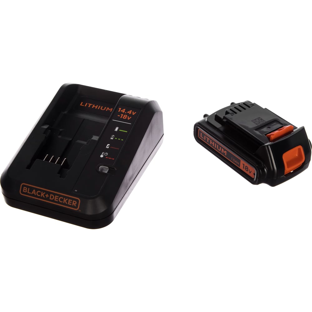 Chargeur Rapide Avec Batterie 18v 1,5ah Li-ion Bdc1a15 Black And Decker à  Prix Carrefour