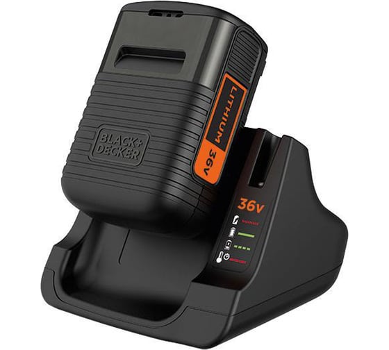 Аккумулятор (36 В; 2.0 А*ч; Li-Ion) + быстрое зарядное устройство Black+Decker BDC2A36 1