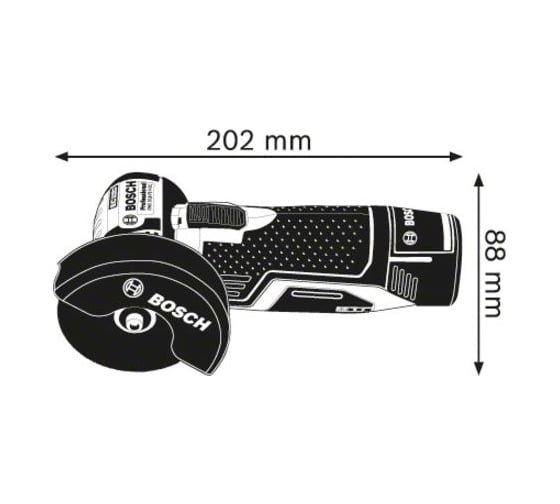 Аккумуляторная угловая шлифмашина Bosch GWS 12V-76 Professional 0.601.9F2.002