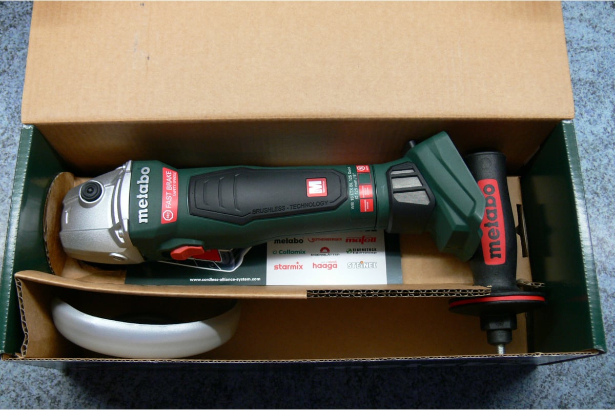 Аккумуляторная угловая шлифмашина Metabo WB 18 LTX BL 125 Quick 613077850