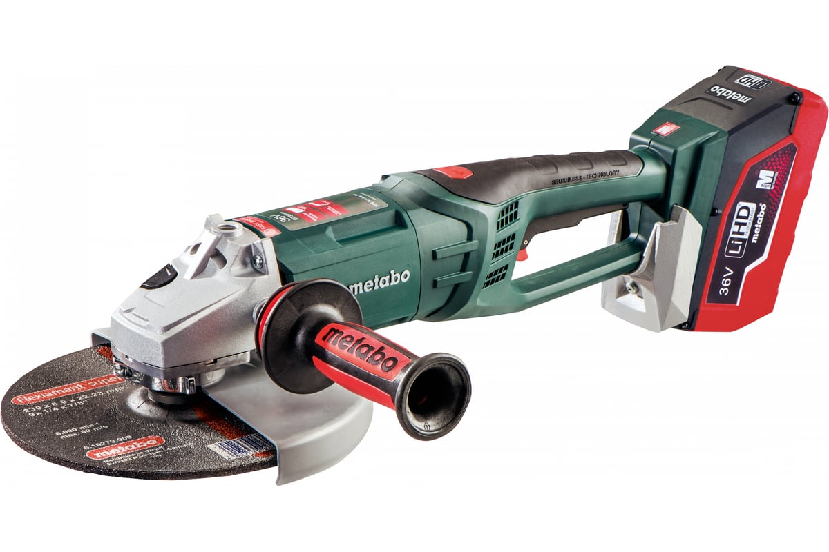 Аккумуляторная угловая шлифмашина Metabo WPB 36 LTX BL 230 613101660