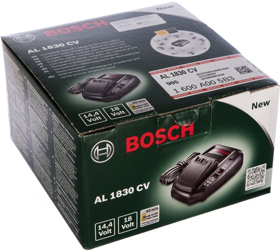Компактное быстрозарядное устройство AL 1830 CV Bosch 1600A005B3