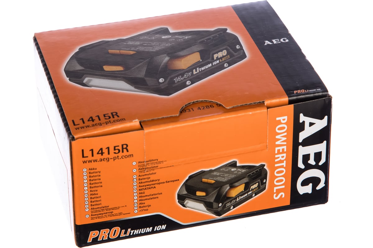 Аккумулятор L1415R (14.4 В;1.5 A*ч; Li-ion) AEG 4932352656 - выгодная ...