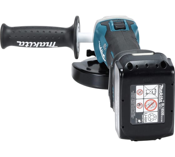 Аккумуляторная угловая шлифмашина Makita бесщеточная, 125 мм, 18 В, Li-ion, 3000-8500 об\мин, 2.3 кг, кейс, аккум. 1x5.0 Ач, быстрое ЗУ, плавный пуск, anti-restart, защита от обр. уд. DGA511RT
