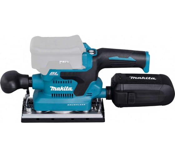 Вибрационная шлифмашина Makita LXT, BL, 18 В, XPT, 93x228 мм, 4000-12000 об/мин, ампл. 2.0 мм, 1.5 кг, кор., пылесборник, зажим, без аккум. и ЗУ DBO380Z