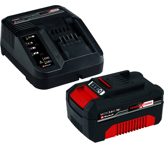 Комплект POWER X-CHANGE аккумулятор (18 В; 3.0 А*ч; Li-Ion) + зарядное устройство Einhell 4512041