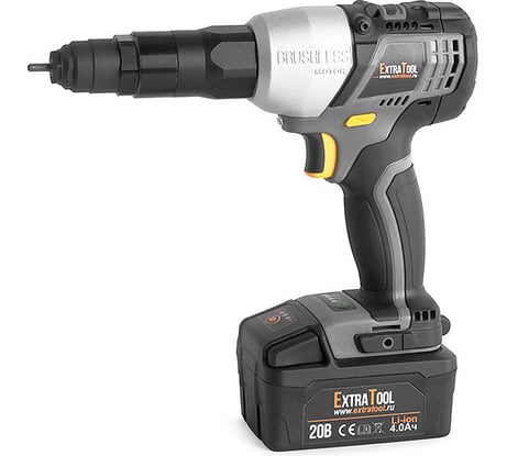 Аккумуляторный резьбовой заклепочник EXTRATOOL RV-20103