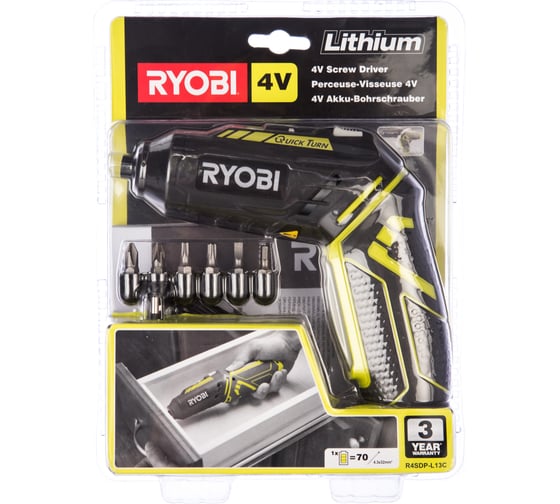 Аккумуляторная отвертка Ryobi R4SDP-L13C 5133002650