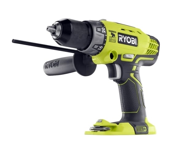Набор аккумуляторного инструмента Ryobi ONE+: ударная дрель-шуруповерт  R18PD + угловая шлифмашина R18AG R18PDAG-LL13T 5133002739