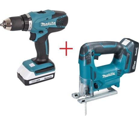 Набор аккумуляторного инструмента Makita G-серия DK18298X1: дрель-шуруповерт DF457D + лобзик JV183D