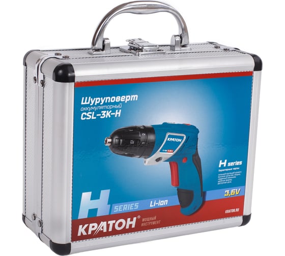 Аккумуляторный шуруповерт Кратон CSL-3K-H 3 11 01 049