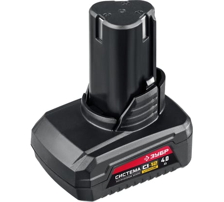 Аккумуляторная батарея ЗУБР 12 В, li-ion, 4 Ач АКБ-С1-12-4