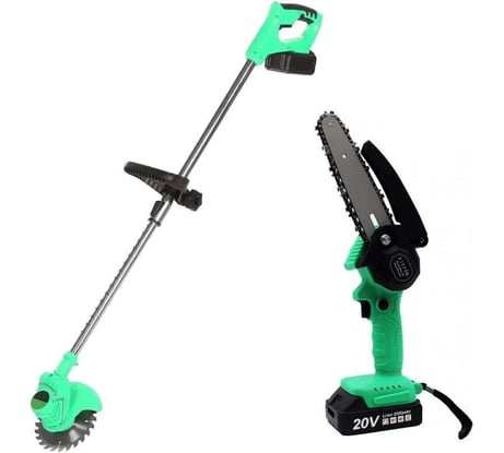Набор аккумуляторного инструмента Zitrek GreenCut 20, GreenSaw 20 Extra Power 2в1, 2x2.0 Ач 082-2020