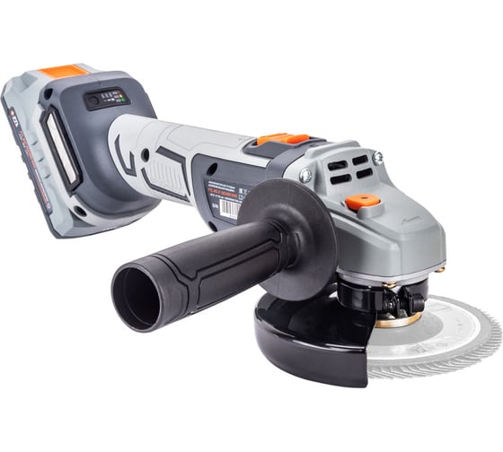 Аккумуляторная угловая шлифовальная машина FTL ag-x 125/20v Evo, бесщеточный двигатель 20 В, в комплекте 8080
