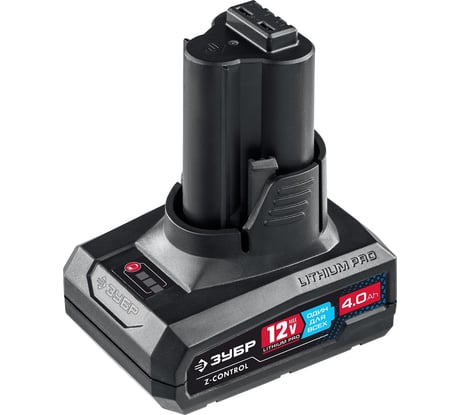 Аккумуляторная батарея ЗУБР Профессионал 12В, Li-Ion, 4Ач ST7-12-4