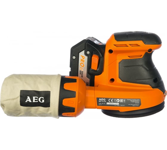 Эксцентриковая шлифмашина AEG BEX18-125 LI-402C 451087