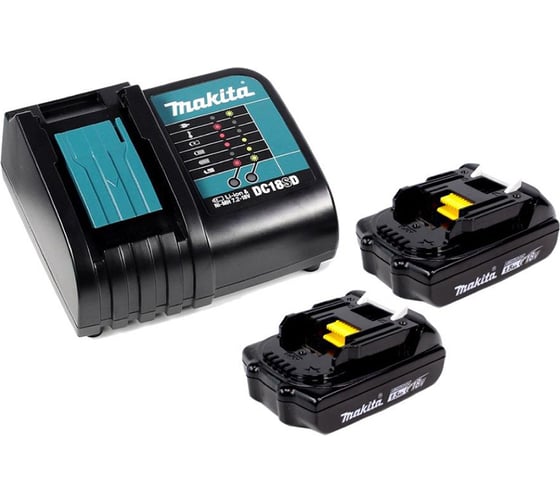 Аккумулятор BL1815N 2 шт. (18В;1.5 А*ч; Li-ion) + зарядное устройство DC18SD Makita 197143-8