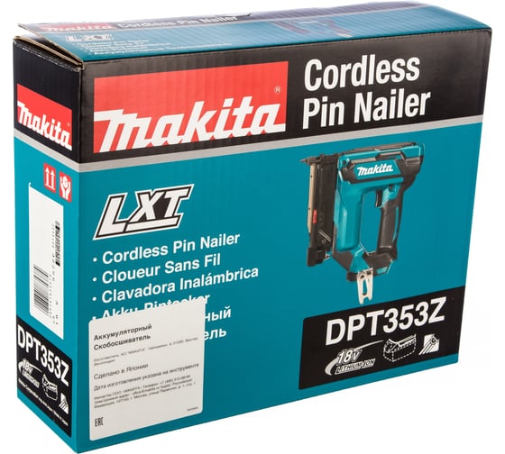 Штифтозабиватель Makita LXT DPT353Z