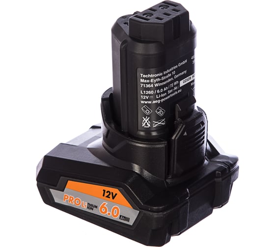 Аккумулятор L1260 (12 В; 6 A*ч; Pro Li-ion) AEG 4932459181