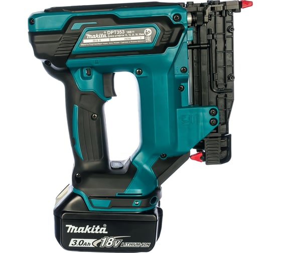 Аккумуляторный гвоздезабиватель Makita LXT DPT353RFE