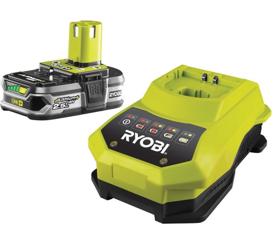 Набор Ryobi ONE+ RBC18L25 5133002599 аккумулятор (18 В; 2.5 A*ч; Li-Ion) и зарядное устройство 1