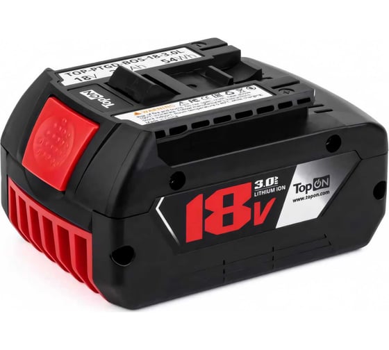 Аккумулятор для BOSCH 18V 3.0AH (LI-ION) LED PN: 2 607 336 170 TopOn TOP-PTGD-BOS-18-3.0L