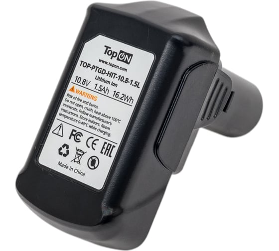 Аккумулятор для HITACHI BCL 10.8V 1.5AH (LI-ION) PN: BCL1015 TopOn TOP-PTGD-HIT-10.8-1.5L