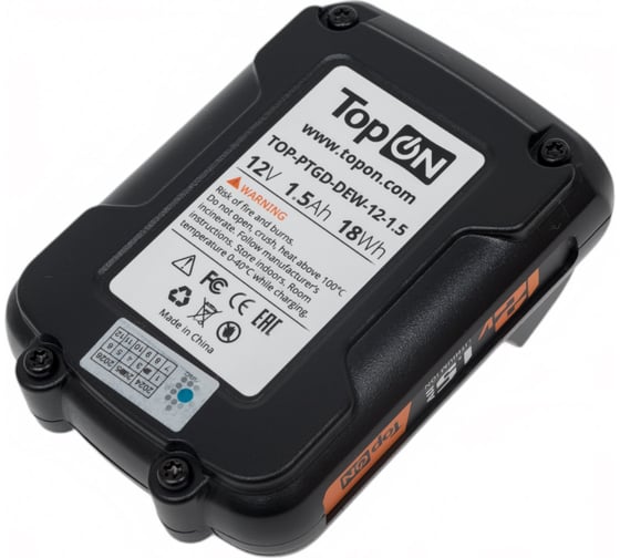 Аккумулятор для DEWALT DCD 12V 1.5AH (LI-ION) PN: DCB127 TopOn TOP-PTGD-DEW-12-1.5